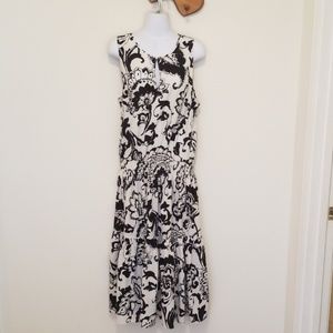 Black + white Ralph Lauren maxi dress